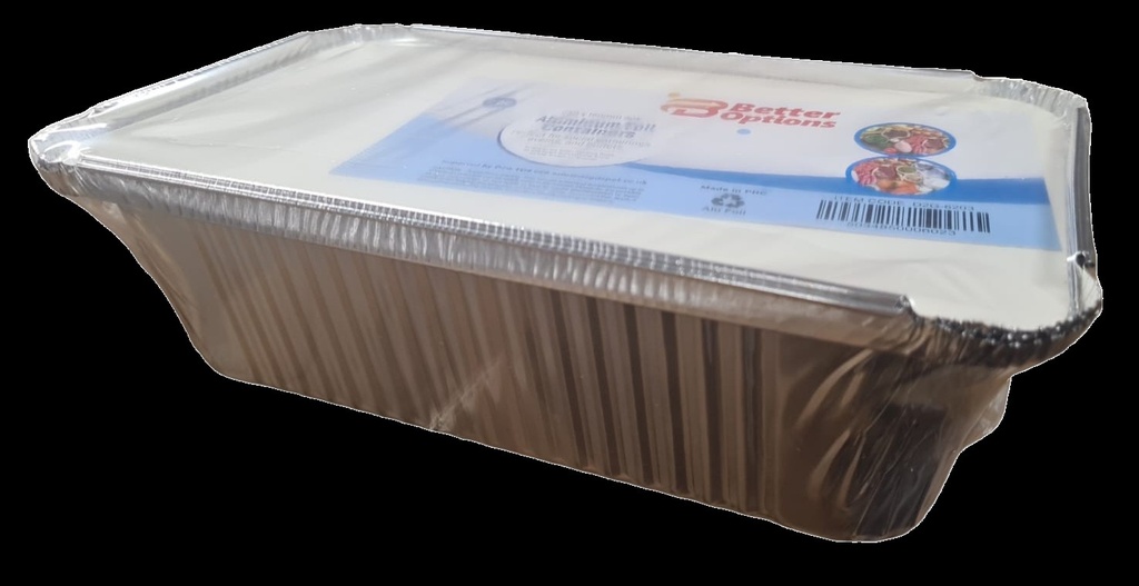 [R2113536] Better Options 2Pc Aluminum Foil Container With Lid