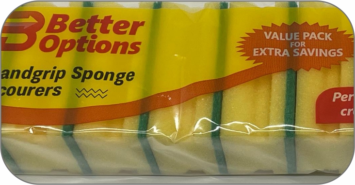 Better Options 10Pc Handgrip Sponge Scourer  (20pk)