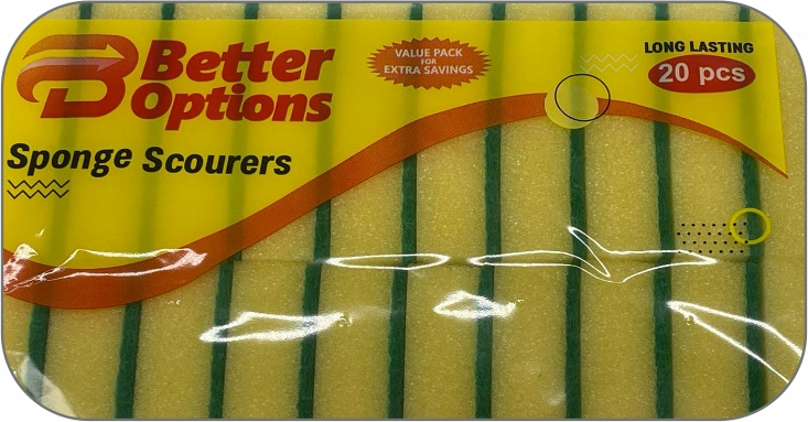 Better Options 20Pc Handgrip Sponge Scourer (10pk)