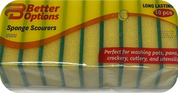 Better Options 10Pc Sponge Scourer (20pk)