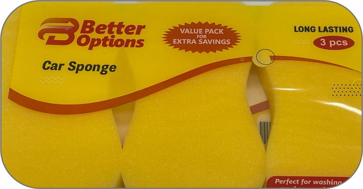 Better Options 3Pc Car Sponge (10pk)