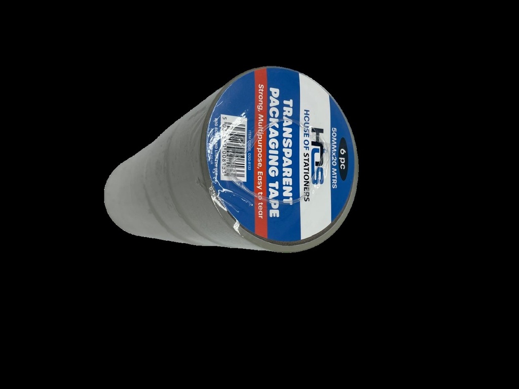 Hos 6Pk 50Mmx20M Clear Packaging Tape