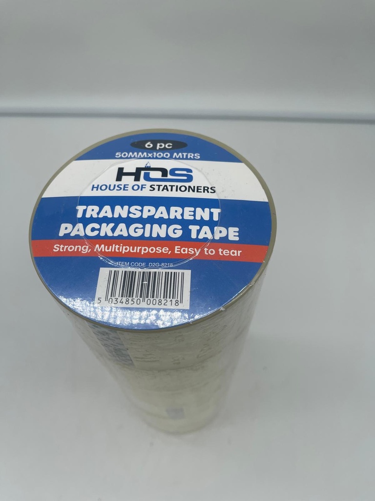 [R2118856] Hos 6Pk 50Mmx100M Clear Packaging Tape