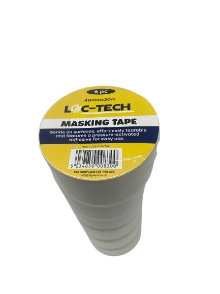 Loc-Tech 6Pk 48Mmx20M Masking Tape