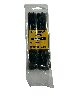 Loc-Tech 100Pc 2.5*200Mm Cable Tie Black
