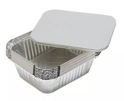 Better Options Aluminum Foil 100Pcs  15X12Cm Containers With Lid