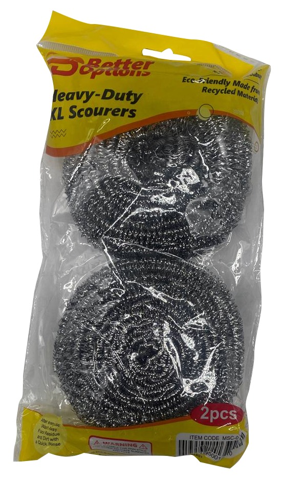 [R2119255] Better Options 2Pc Extra Tough Stainless Steel Spiral Scourers