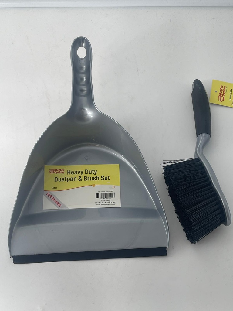 [R2119223] Better Options Heavy Duty Dustpan & Brush Set(Soft Bristles)