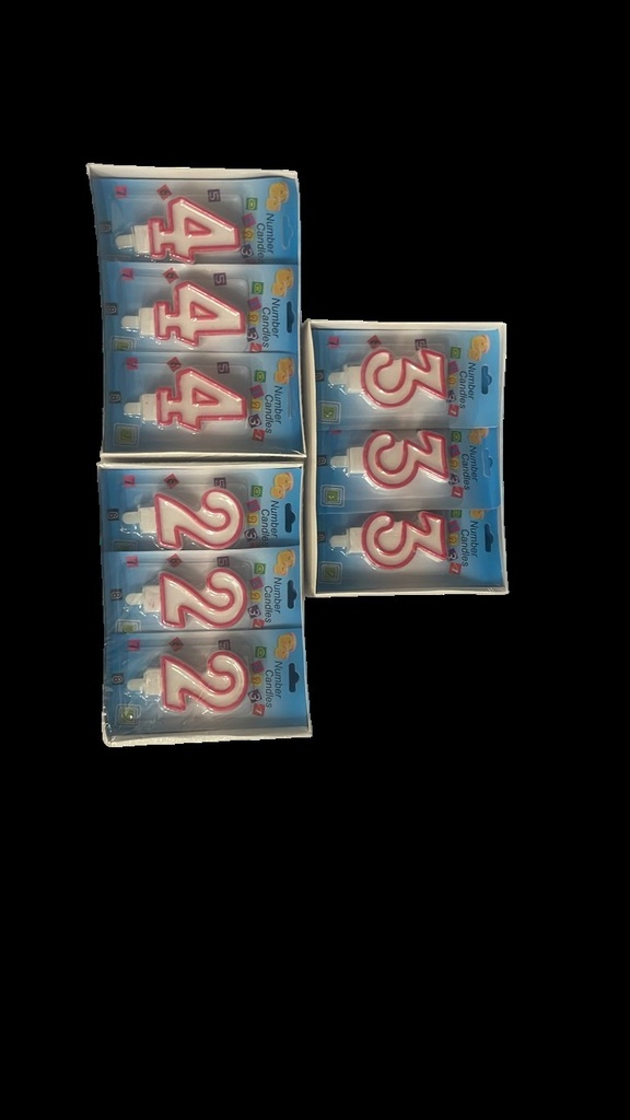 Candle Birthday Numbers (12pc)