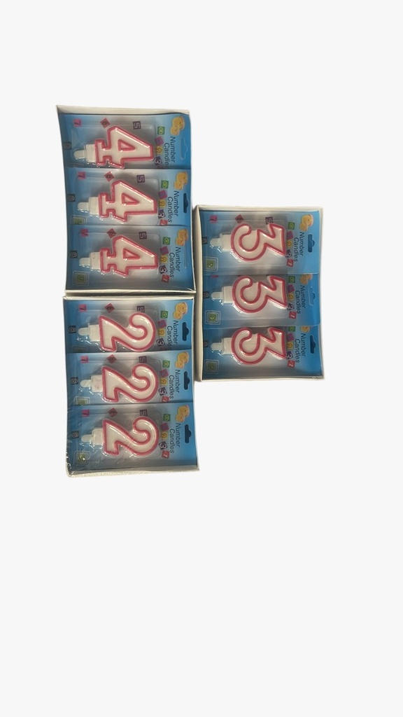 [R2120611] Candle Birthday Numbers (12pc)