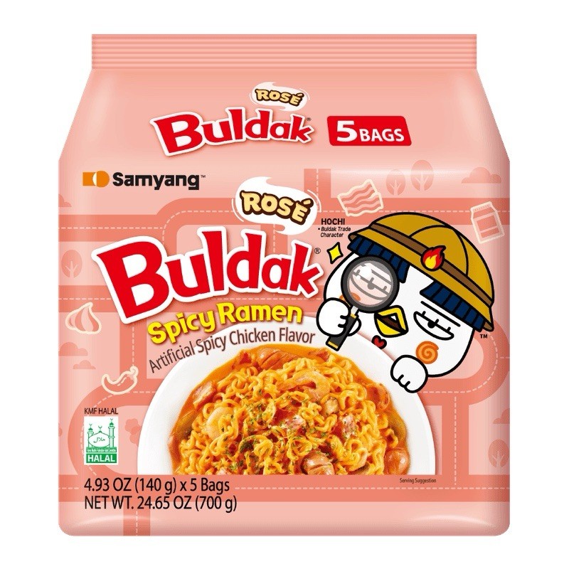 [RSE7088] Noodles Samyang Buldak Rose NPM 140g 5s (ZERO VAT )