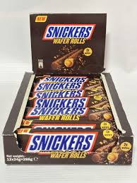 Chocolates Snickers Wafer Rolls NPM 24g 12pk