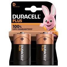 [R203894] Duracell D Plus 2Pk