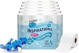 [R2116856] Freedom Inspirations Aloe Vera 3 Ply 9Pkx 5 Toilet Tissue