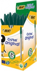 Bic Cristal Green Pens Pk50