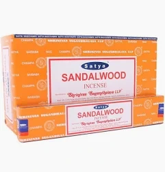 [R192958] Satya Sandalwood Incense Stciks 15Gx12