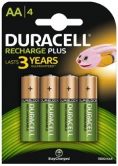 Duracell AA Rechargeable 1300mah 4pk