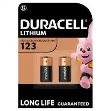 Duracell CR123(3V) Lithium Batteries 2pk