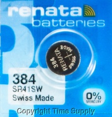Renata 384 Watch Batteries 10pc