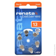 [R41770] Renata ZA13 Hearing Aid Battery 6pk (PR48)