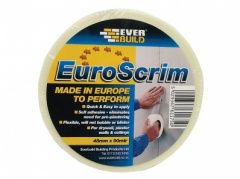[R80144] Everbuild Scrim Plaster Board Tape White 48Mmx90M
