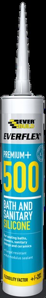 Everbuild 500 Bath Sanitary Silicone C3 White