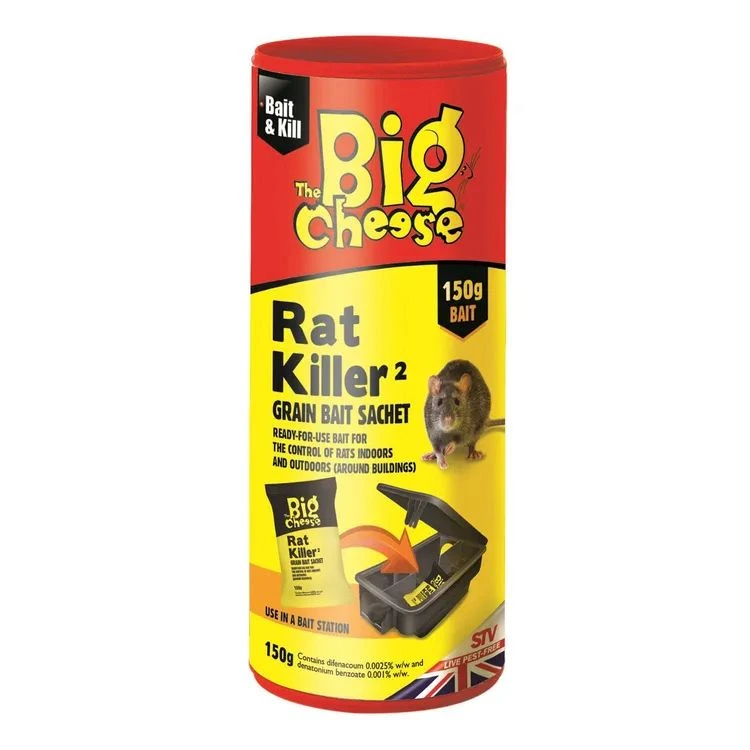 [R166617] The Big Cheese Rat Killer (2) - Grain Bait Sachet 150G (Stv224)