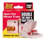 [R46229] The Big Cheese Quick Click Mouse Traps - 3 Pack (Stv147) (Replaced Stv140)