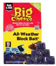 [R69236] The Big Cheese All-Weather Mouse & Rat Block Bait 15 X 10G (Stv212 ) (Replaced Stv112)
