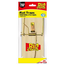 [R2118182] The Big Cheese Wooden Rat Trap - Twinpack