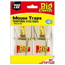 [R2118181] The Big Cheese Wooden Mouse Trap 4 Pack