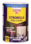 Zero In Citronella Pillar Candle