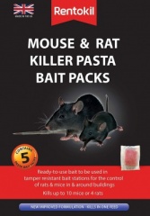 Rentokil Mouse & Rat Killer Pasta Bait Packs 5 Sachet