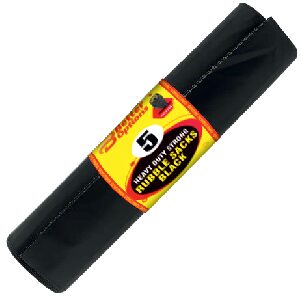 [R2112735] Better Options 5 Heavy Duty Strong Rubble Sacks Black