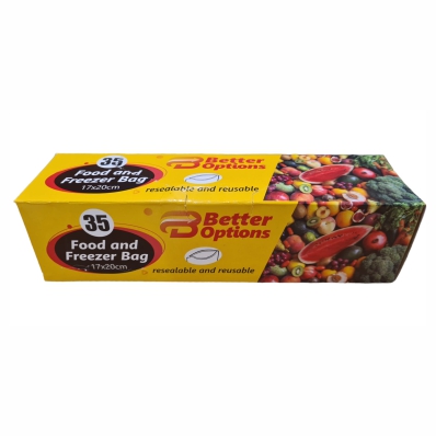 [R2113749] Better Options Food & Freezer Bag 35Pk 17X20Cm (12pk)