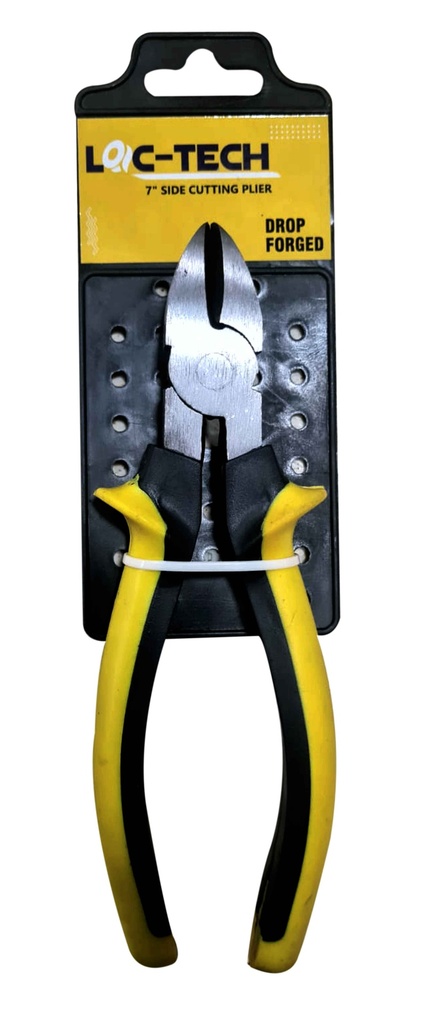 [R2113367] Loc-Tech 7" Side Cutting Plier, Drop Forged, Carbon Steel  Chrome Plated With  Sleeve.