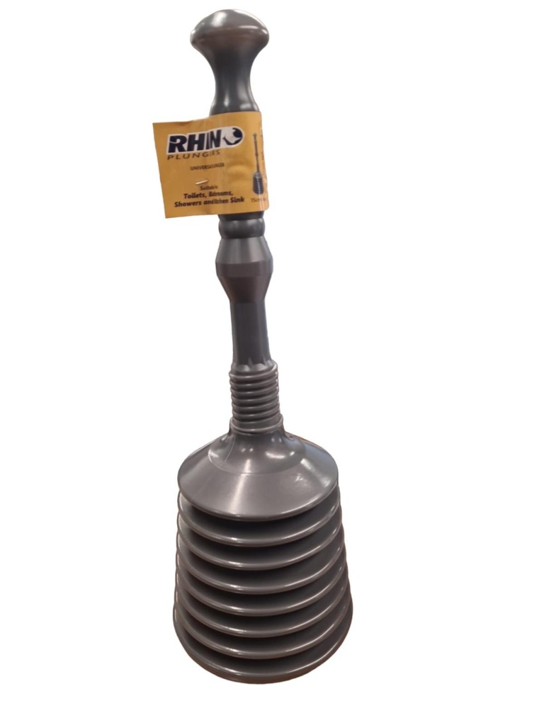 [R2113961] Rhino Large Concertina Toilet Plunger Ergonomic Bellow Design