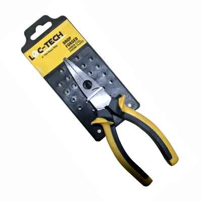 [R2113369] Loc-Tech 8" Flat Nose Plier, Drop Forged, Carbon Steel, Chrome Plated With Sleeve.
