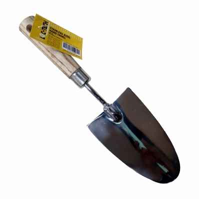 [R2113377] Loc-Tech Stainless Steel  Hand Trowel Wooden Handle