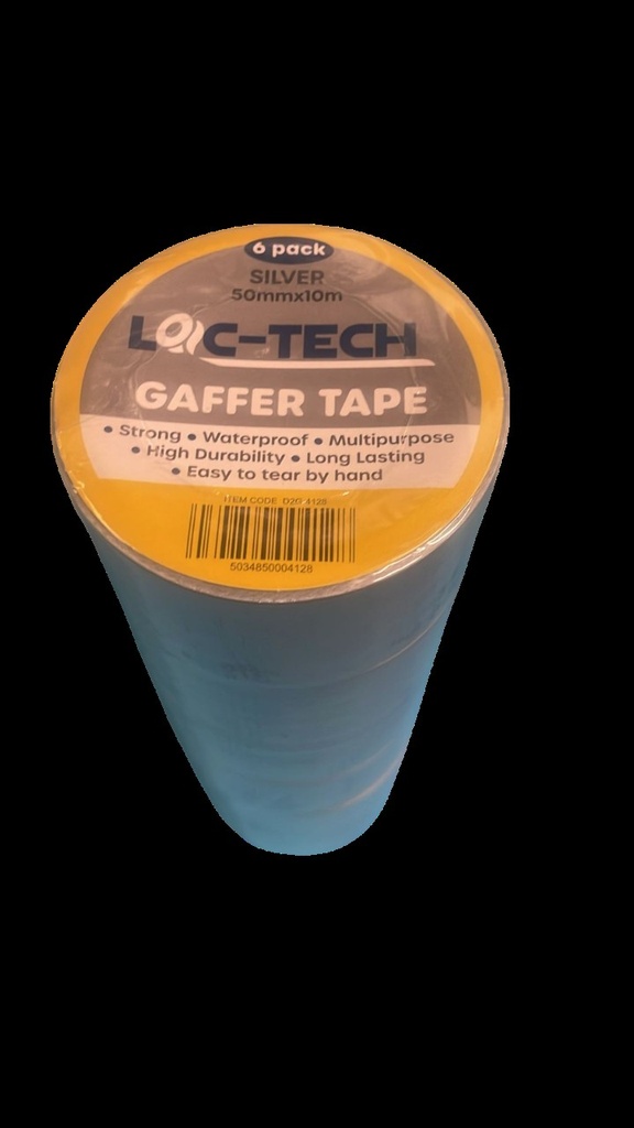 Loc-Tech Gaffer Tape-Silver 50Mmx10M(6Pc)