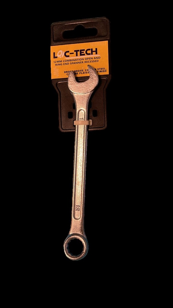 Loc-Tech 12 Mm Combination Spanner Forged Carbon Steel