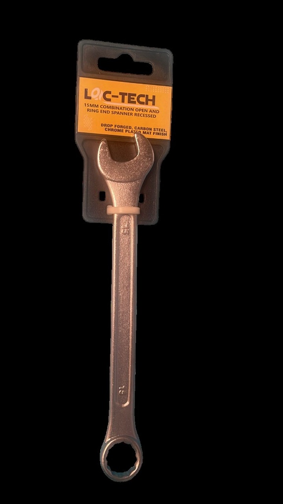 Loc-Tech 15 Mm Combination Spanner Forged Carbon Steel