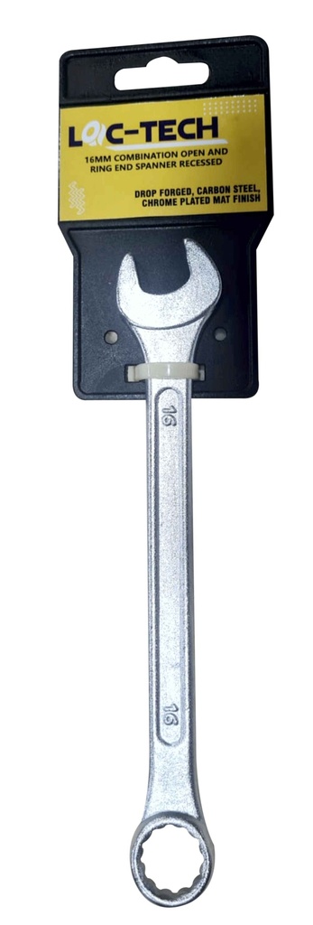 Loc-Tech 16 Mm Combination Spanner Forged Carbon Steel